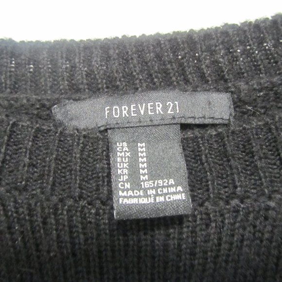 Forever 21 Holy Chic Black Sweater - Women M - Picture 4 of 4